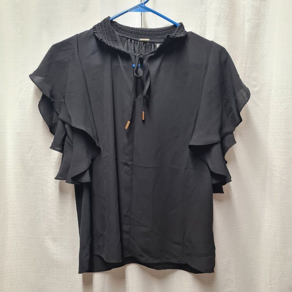 NWT Tahari Womens Black Blouse | Size: XS